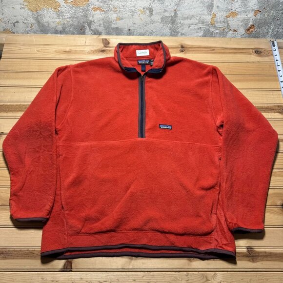 Vintage 90s Patagonia Synchilla Marsupial 1/2 Zip Fleece Pullover Jacket Size XL - Picture 1 of 11